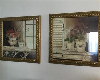 Framed garden pictures