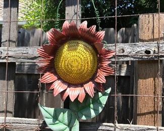 Sunflower metal art
