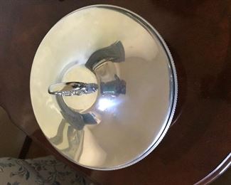 silvered covered dish
