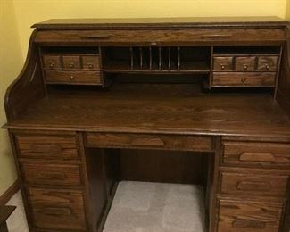 Dark oak desk