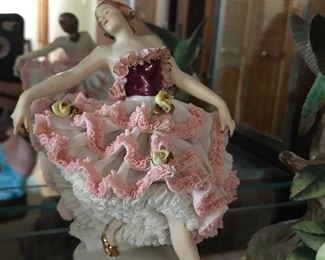 Dresden Porcelain Lace Ballerina figurine