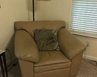 oversized leather chair