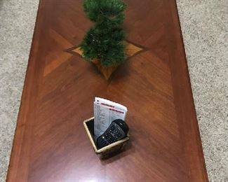 Wood Inlaid Coffee Table