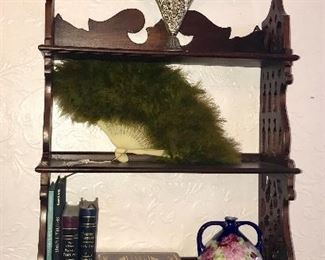 Mahogany wall shelf