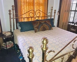 King brass bed