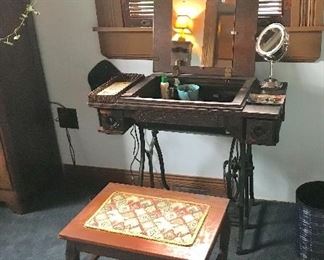 Modified Singer treadle cabinet