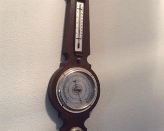 Temperature and barometer wall hanging