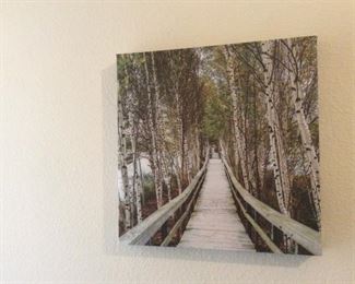 Small wrapped canvas art
