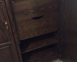 Interior of armoire