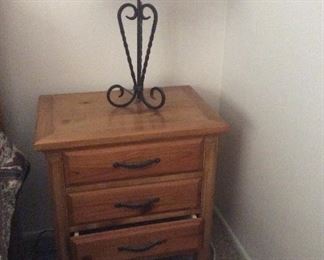 Matching side table for bedroom set