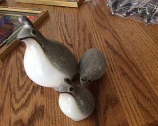 Howard Pierce MCM quail set of 3