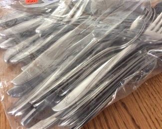 Oneida starburst flatware, twin star
