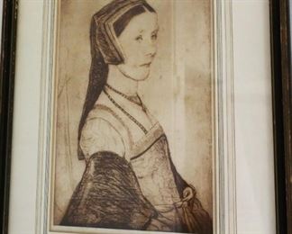 Anna Cresacre print by artist Hans Holbein