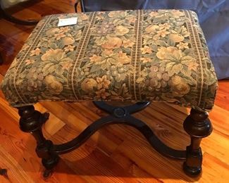 Upholstered Victorian bench