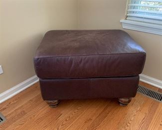 Leather Ottoman