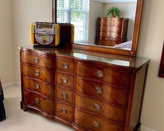 Triple dresser and mirror-excellent condition