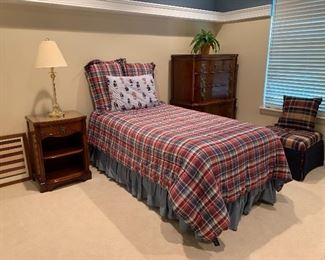 Twin Bed and mattress
