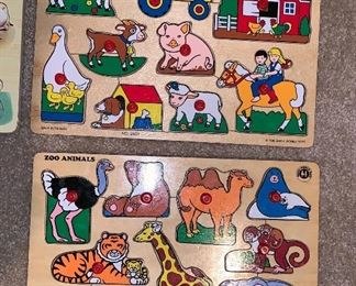 Wooden puzzles 