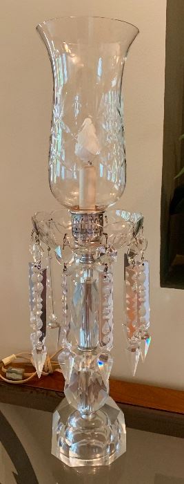 2 Beautiful matching crystal lamps