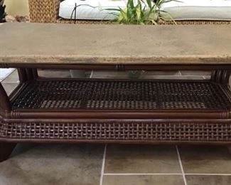 Faux stone-top coffee table https://ctbids.com/#!/description/share/189839