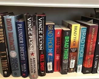 Fiction books including Brad Thor and Vincent Flynn https://ctbids.com/#!/description/share/189877