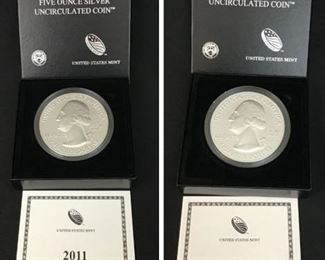 2 5oz Silver Uncirculated Coins https://ctbids.com/#!/description/share/189887