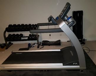 weights, treadmill