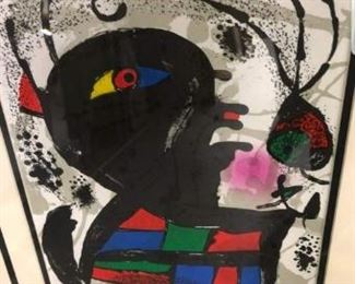 Joan Miro, stone lithograph
