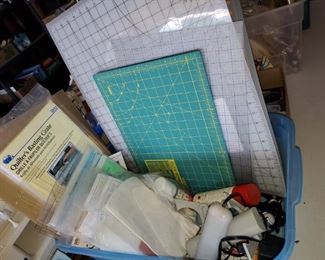 Cutting mats in various Sizes, Interfacings, adhesive sprays. . .