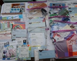 Creative Memories Paper and Card Kits, Grab Bags of scrap acid free paper, decorations, die cuts. . .