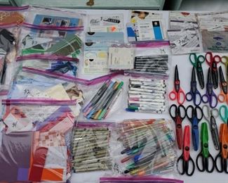 Scrapbooking - markers and pens, paper edging scissors, theme packages . . .