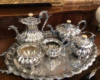 Heavy English Siverplated Tea Service