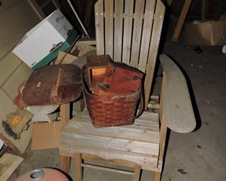 wooden lawn chair