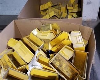 2 Boxes of Yellow Akro Bins
