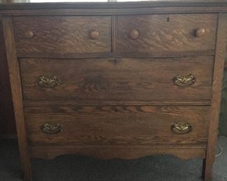 Antique Tiger Oak Dresser