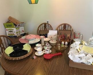 Lazy susan and china