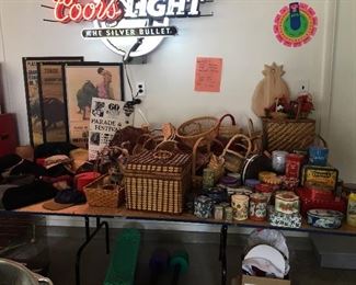 Baskets, Tins and Hats