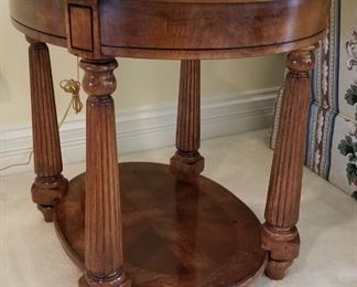 Lovely End Table one of a pair with matching oval Coffee Table 