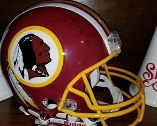 Heath Schuler signed Redskins Helmet 