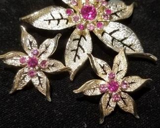 Brooch and Earrings Set Sarah Coventry 