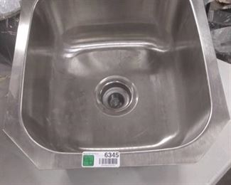 16 in x18 in x 9 in D Stainless Steel Sink.