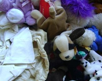 Boxes and boxes of Beanie Babies.