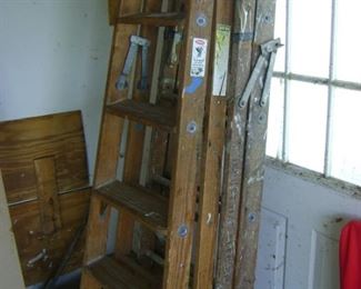 6 foot wooden ladders.