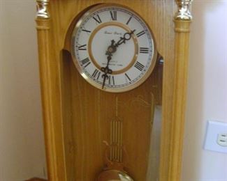 Small oak wall clock.