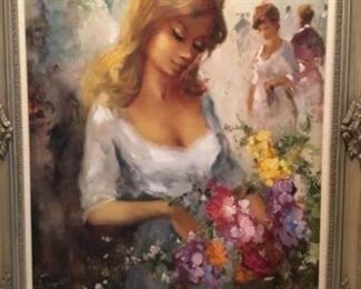 J. Y. Pardier Signed Oil on Canvas