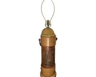 Cannon Ball Leather Lamp