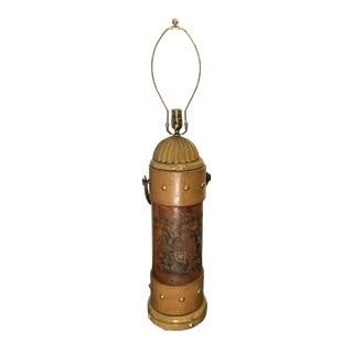 Cannon Ball Leather Lamp