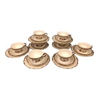 Sterling Silver Overlay Tea Set