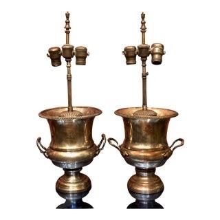 Silver Loving Cup Urn Lamps