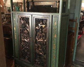 Chinoiserie bookcase just arrived in store.